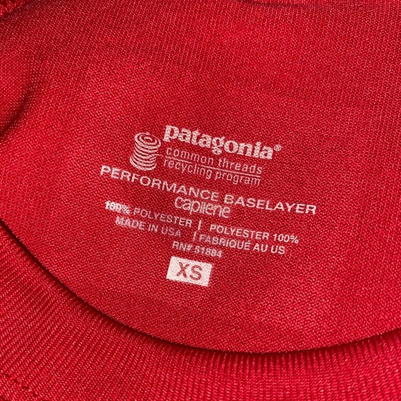 Patagonia red long sleeve top - Picture 4 of 4